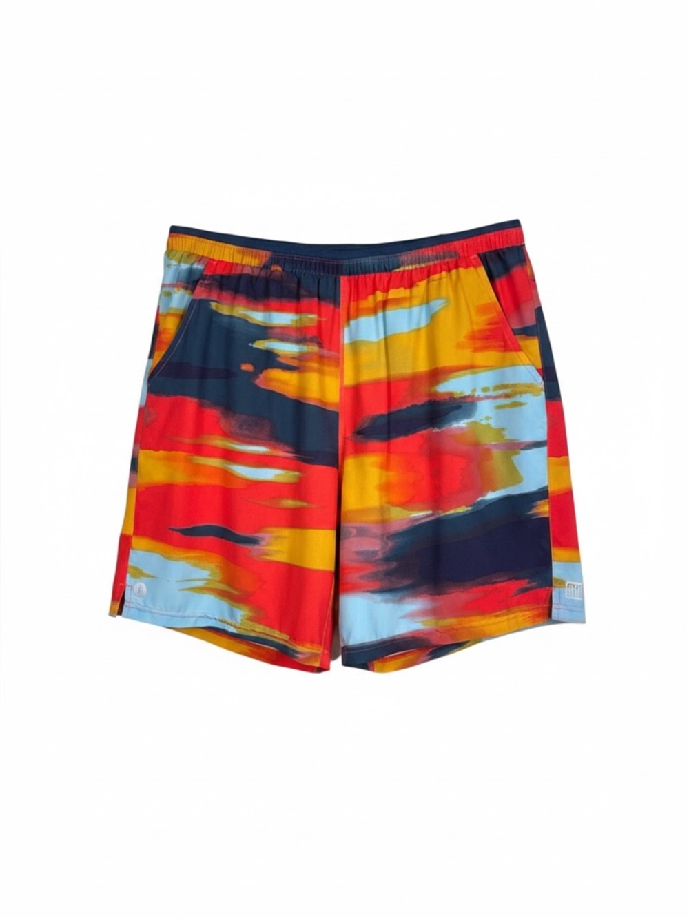 Smartwool Active Lined 5” Shorts Carnival Horizon Print Merino Liner Men’s Large